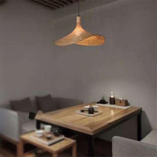 Suspension en rotin et bambou pour illuminer votre table de cuisine - 3