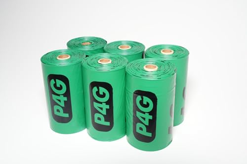 Image of 100% Certified Home Compostable Poop Bags (90 Count 6 Rolls), Plant Based, Extra Thick (20 Micron), Leak Proof, Unscented Standard Size 9 X 13'', ASTM D6400 & EN 13432 Compliant, In Box
