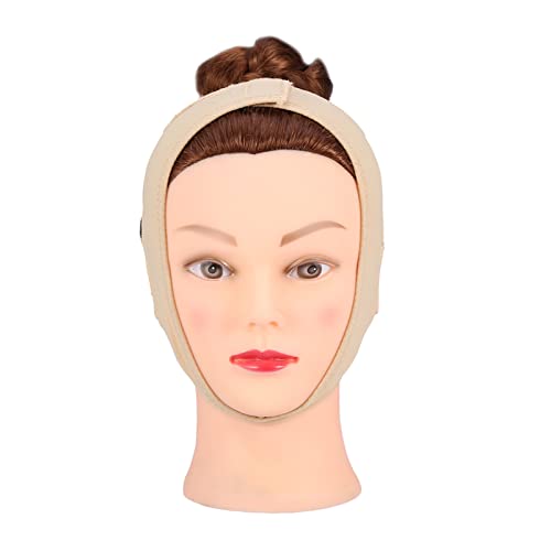 Gesicht Abnehmen Maske, V-Linie Maske V Gesicht Kinn Bandage Gürtel, Schönheits-Hals-Masken-Gesicht heben dünne Form-Gesichtslinie ab Reduzieren Doppelkinn-Verband-Klage für Frau und Mann(L)