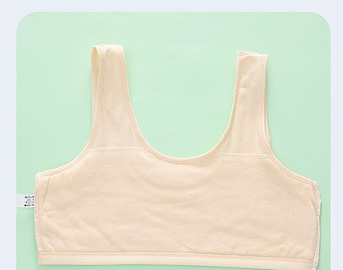 Training Bras for Girls Seamless Adjustable Cotton Cami Bralettes 7-14Y3