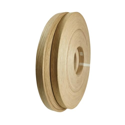 Placage préencollé bande de chant chêne blanc 25m : ruban flexible thermocollant