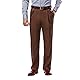 Haggar Mynx Gabardine-Hose für Herren, Plissierte Vorderseite, versteckte Dehnbare Taille, Eiche, Bundweite: 97 cm, beinlänge: 81 cm (38 W / 32 L)