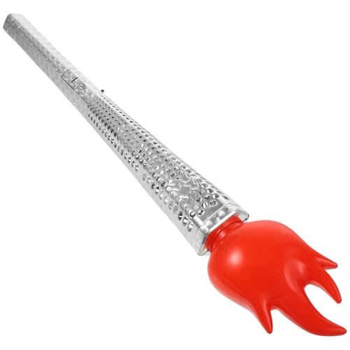 PAMINGONO Antorcha de Juguete de Plástico para Accesorio de Performance Escolar Prop para Deportes y Fiestas Réplica Segura y Realista Color Plateado