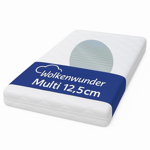 Wolkenwunder Wellflex Multi 7-Zonen-Schaum-Matratze extrafest 90x200 cm 12,5 cm Gesamthöhe