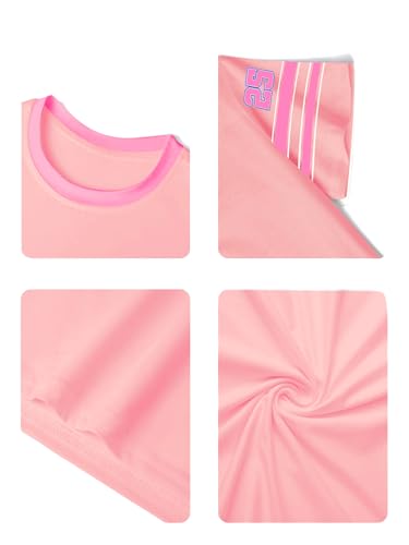 Image of RoseSeek Girl's Graphic Tees Short Sleeve Crewneck T Shirts Casual Summer Tops Cute Preppy Clothes