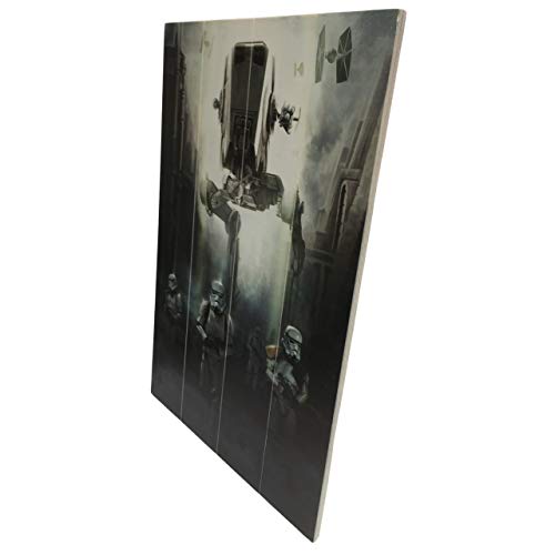Impression sur Bois Star Wars Rogue One Tableau Mural Stormtrooper Patrol