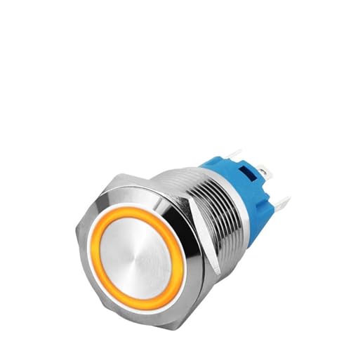 Pulsador metálico de 16mm LED 220V para restaurar el salpicadero de tu coche clásico