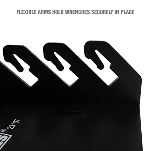 Oemtools 23107 Reverse Wrench Organizer With Handle, For Shop, Garage, Or Tool Box, Organizers And Storage For Convenient Carrying, Case For Wrenches Or Pegboard Tool Holder, 13.8 Inches, Black #TOP4