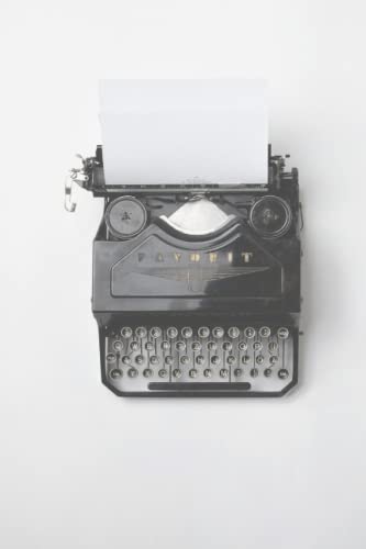 Old School Typewriter Notebook: | 6 X 9 | 100 Pages | Lined Interior | Old Fashioned Typewriter Journal | Retro | Old School | Simpler Times | Paperba