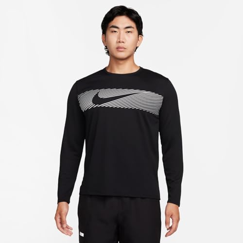 Nike Running Miler Flash Homme : Maillot Manches Longues Respirant de Course à Pied - 2