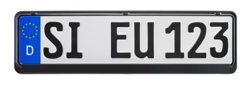 KennzeichenhalterSCHWARZ (460 x 114mm) für Kurz-Kennzeichen, 1 Stück