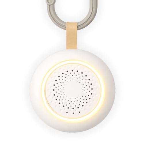 Ruido Blanco Bebé, Máquina Portátil con Música Relajante para Dormir, Luz Nocturna Regulable, Sonidos Calmantes, Temporizador, Recargable USB, Ideal para Cuna, Carrito y Viajes