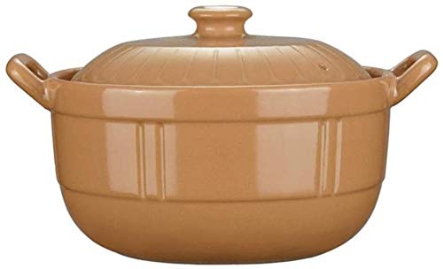 Clay Pot for Cooking Casserole Terracotta Pot Ceramic Casserole - Release of Trace Elements Good Temperature Resistance 3L BUYT (Size : Capacity 2L)