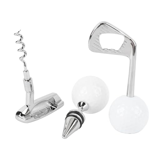 Asixxsix Ensemble Ouvre-Bouteille de Vin, Tire-Bouchon en Alliage de Zinc, Ouvre-bière et Bouchon de Vin, Coffret Cadeaus pour Les Amateurs de Vin, Kit Ouvre-Bouteille pour Noël