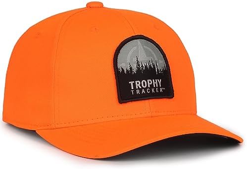 Outdoor Cap Trophy Tracker Blaze Orange Adjustable Baseball Cap with Compass Patch for Hunting Safety image 3