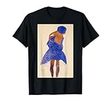 Interesting Blue Art - Standing Girl, Egon Schiele T-Shirt