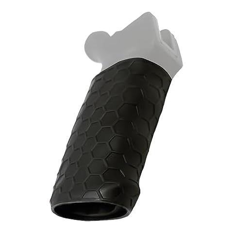 Universal Tactical Rubber Rifle Grip Sleeve - Gun Grip for Full Sized Rifles - Ergonomic Non Slip Hex Grip - Tactical Gun Grips Compatible with Most Rear Rifle & Shotgun Handles Cover