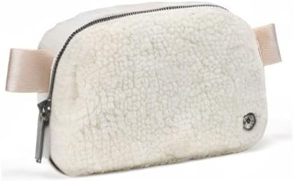 Pander Fanny pack Everywhere Fleece Belt Bag for Women and Men with Adjustable strap Belt, 1L. (Floral White) - Image 8