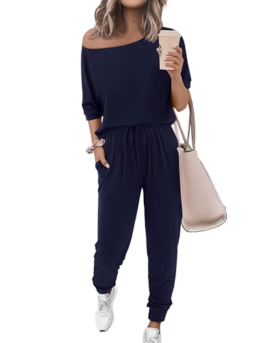 Zenlonr Roupas femininas de verão 2024 com ombro de fora, manga c...