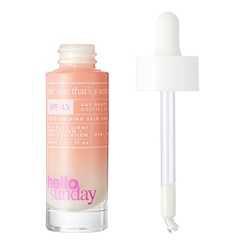hello sunday | Sérum facial sin fragancia enriquecido con ácido hialurónico y vitamina C - SPF 45, 30 ml - Imagen 3