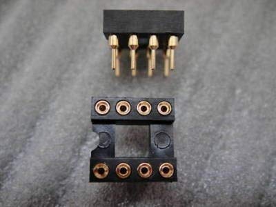 Gimax 8 PIN GOLD DIP IC SOCKET PANEL ADAPTER SWAPPING G8S 240