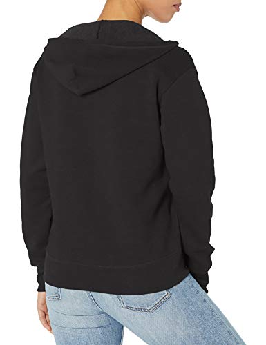 Hanes Women's EcoSmart Full-Zip Hoodie Sweatshirt, Ebony, Medium