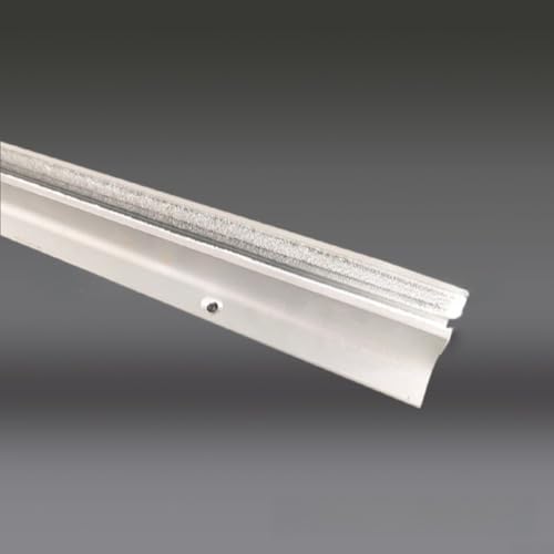 Riel de puerta corredera de vidrio, riel guía de piso para puertas correderas de vidrio, grosor de vidrio ajustable de repuesto, para puertas corredizas de vidrio sin marco