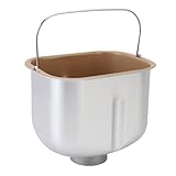 Fockety Bandeja para pan, cubeta para hornear panificadora doméstica, cubeta para hornear de acero inoxidable antiadherente, bandeja para hornear pan, pieza para panificadora