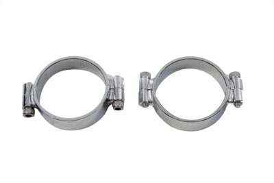 V-Twin 35-8026 - Chrome Intake Manifold Clamp Set