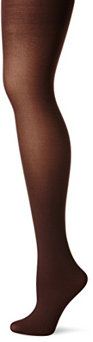 HUE Women's Opaque Sheer to Waist Opaque Tight,Espresso,2
