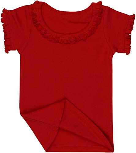 Image of ToBeInStyle Infant Girls' Scoop Neck Puff Sleeve T-Shirt
