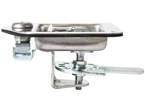Image of Buyers Products L8815 T-Handle Latch, 2 Pack, Locking Single Point Latch with Gasket & 2 Keys, Polished Stainless Steel, for Truck Bed Tool Boxes, Trailer Doors, RVs, Campers, Truck Cap Latch