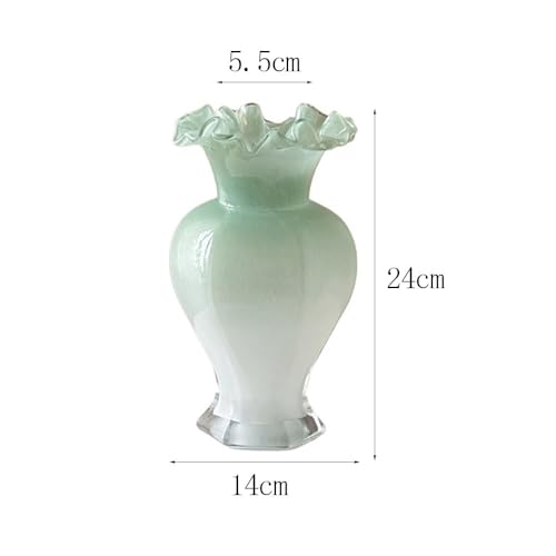 Vase en verre brillant de qualité avec perles décoratives - 3