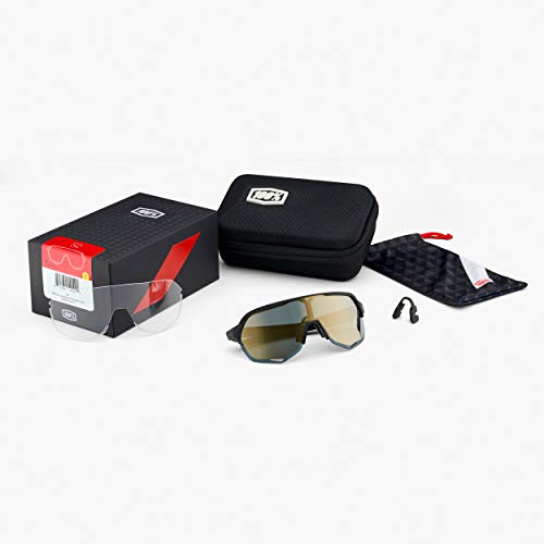 100% S2 Sunglasses-Soft Tact White-Hiper Red Mirror4