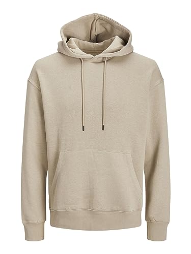 JACK & JONES Herren Jjestar Basic Sweat Hood Kapuzenpullover, Crockery, XL...