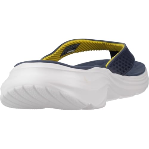 Skechers Herren Vapor Foam Sandale SaytoVapor Foam Sandale, Marineblauer KPU-gelber Besatz, 45 EU – Ansicht 4