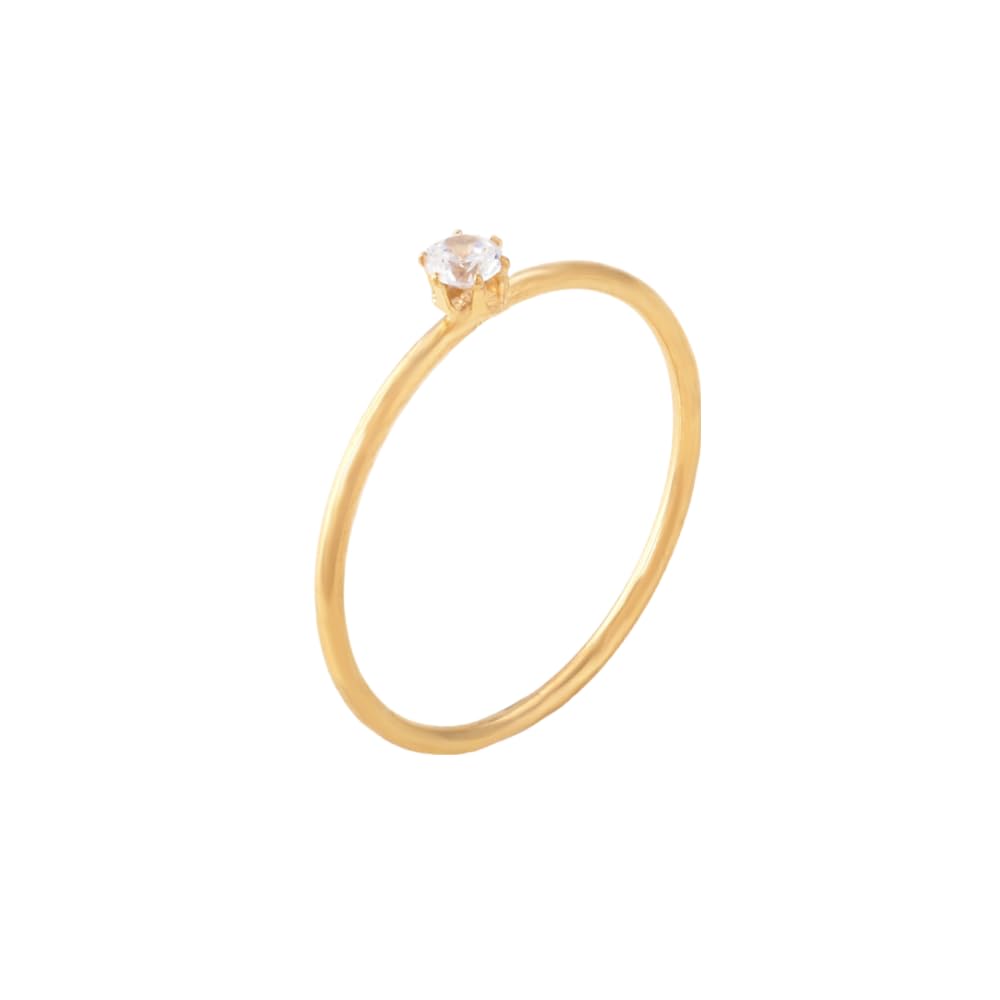 Dainty Solitaire Ring for Women (Size-6,7,8) - Gift for Girls & Women, 18k Gold Plated Rings-image-17