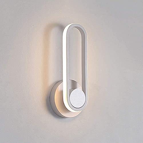 Aplique de pared de acrílico y metal con acabado premium y diseño geométrico en U de 12W