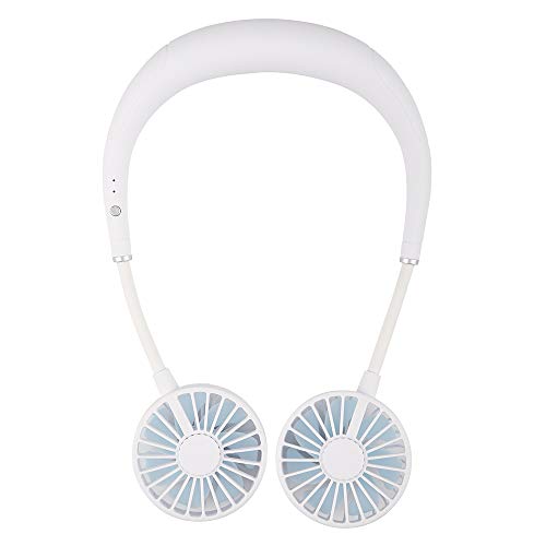 Portable Hanging Neck Fan, Hands Free Mini USB Rechargeable Personal Wearable Fan with 3 Level Air Flow for Office Outdoor Travel