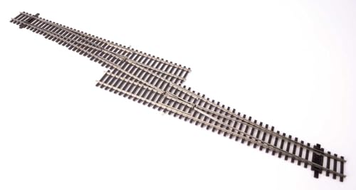 Walthers Mainline 948-83076 HO Scale Code 83 Nickel Silver DCC Friendly Number 6 Single Crossover Turnout - Right Hand