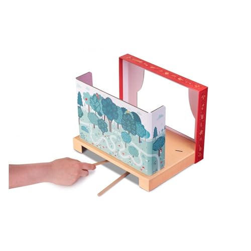 Lilliputiens - Magnetisches Theater - Interaktives Spiel zum Thema Rotkäppchen - Fördert Fantasie, Feinmotorik und Erzählfähigkeiten - Holzspielzeug - Frühförderung - 83406