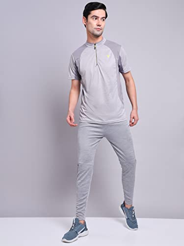 Image of TECHNOSPORT Men's Polyester Slim Fit T-Shirt