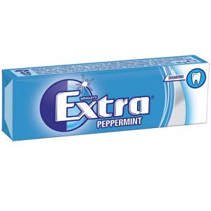 10 Packs of Original WRIGLEY'S Extra Chewing Gum Packs Fresh Stock (Peppermint)