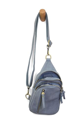Image of Joy Susan Skyler Sling Bag: Vegan Leather, Zippered Closure, Brass Plated Hardware