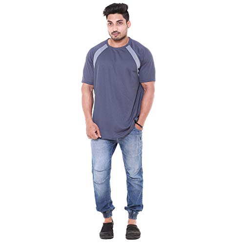 Image of Easy 2 Wear Mens Polyester Jersey T-Shirts (Sizes S to 4XL) Loose and Long Fit