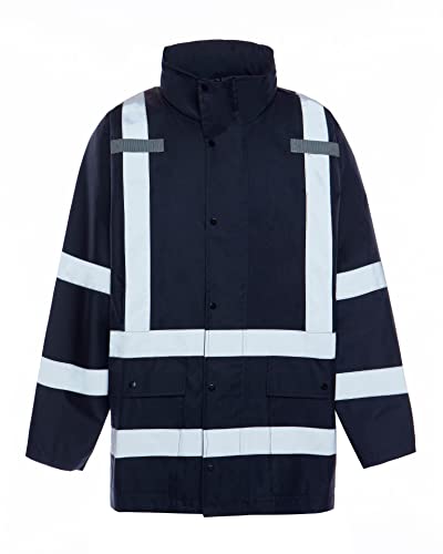 Image of Utility Pro, Lightweight Waterproof Rain Suit Jacket with Reflective Stripes