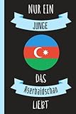 Nur Ein Junge Das Aserbaidschan Liebt: Nette lustige Abdeckung für Aserbaidschan | Länder Notizbuch | Lustiges Notizbuch-Geschenk für Aserbaidschan | 110 Seiten, 6x9 Zoll - Med Bahadda 18 