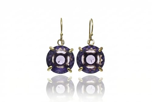 Boucles d'oreilles améthyste vibrante un bijou artisanal pour célébrer votre beauté unique