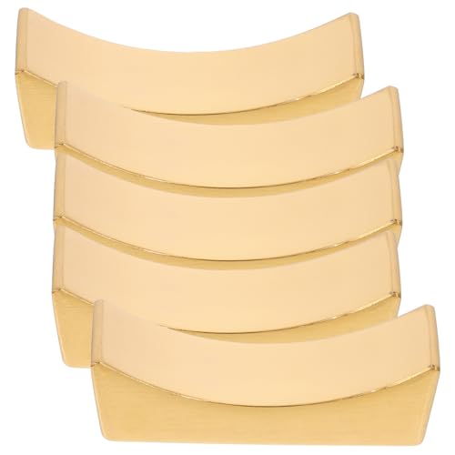 Frcolor 5個 金色ステンレス箸置き点 食卓用スプーンフォークホルダー 滑り止め卓上カトラリースタンド インテリア兼用