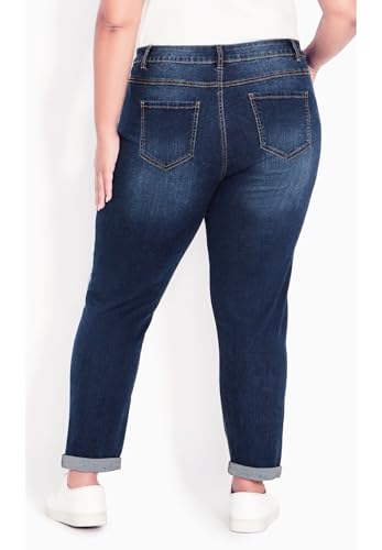 Women's Plus Size Denim Girlfriend Stretch Jean2